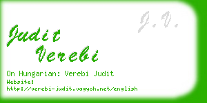 judit verebi business card